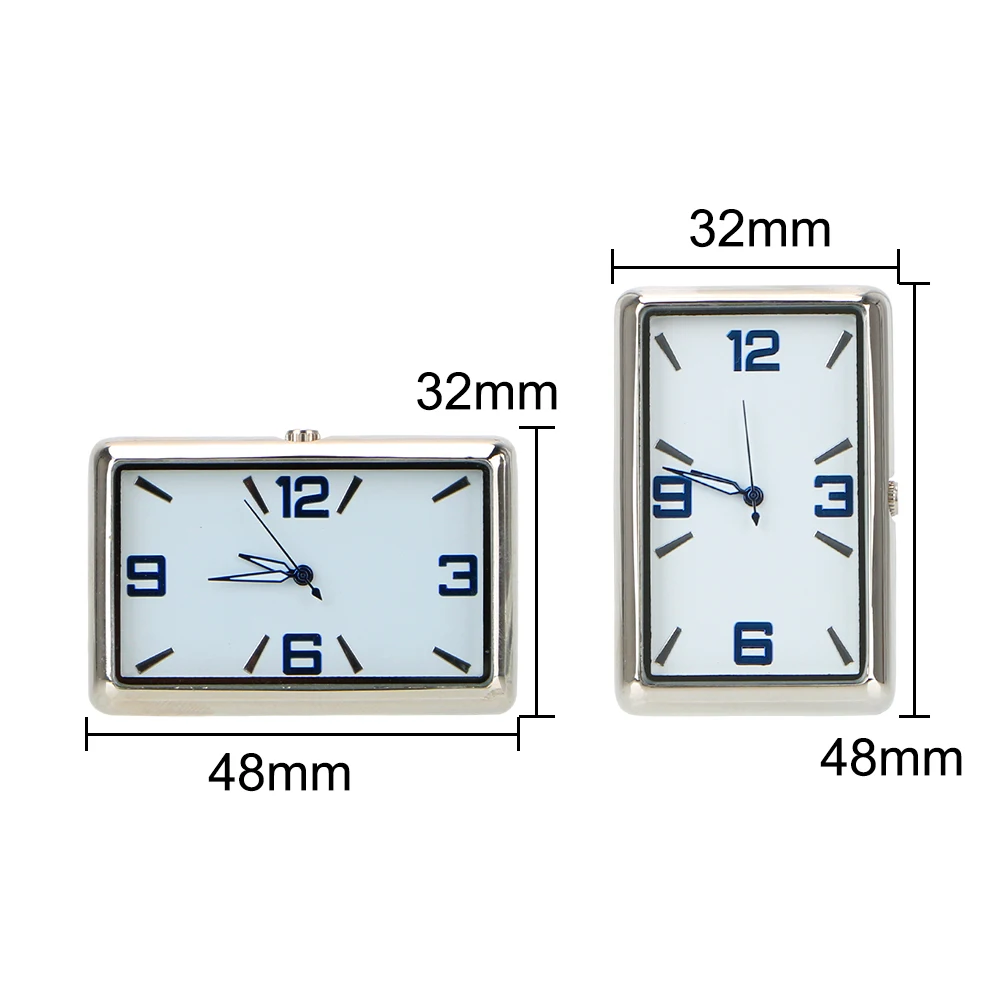 High Quality Automobiles Car Decoration Clock Watch Car Interior Electronic Quartz Watch Double-sided Sticker Car Decoration