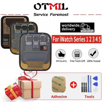 

100% Orig Screen For Apple Watch Series 5 4 3 2 1 LCD Display Touch Screen 38mm 40mm 44mm S4 S5 S3 S2 S1 LCD Replacement Parts