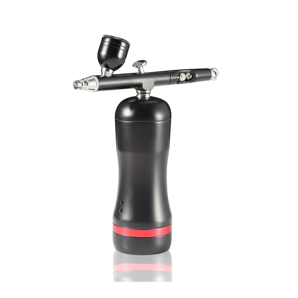 

Best portable mini auto replace battery makeup nail art tattoo paint airbrush compressor kit