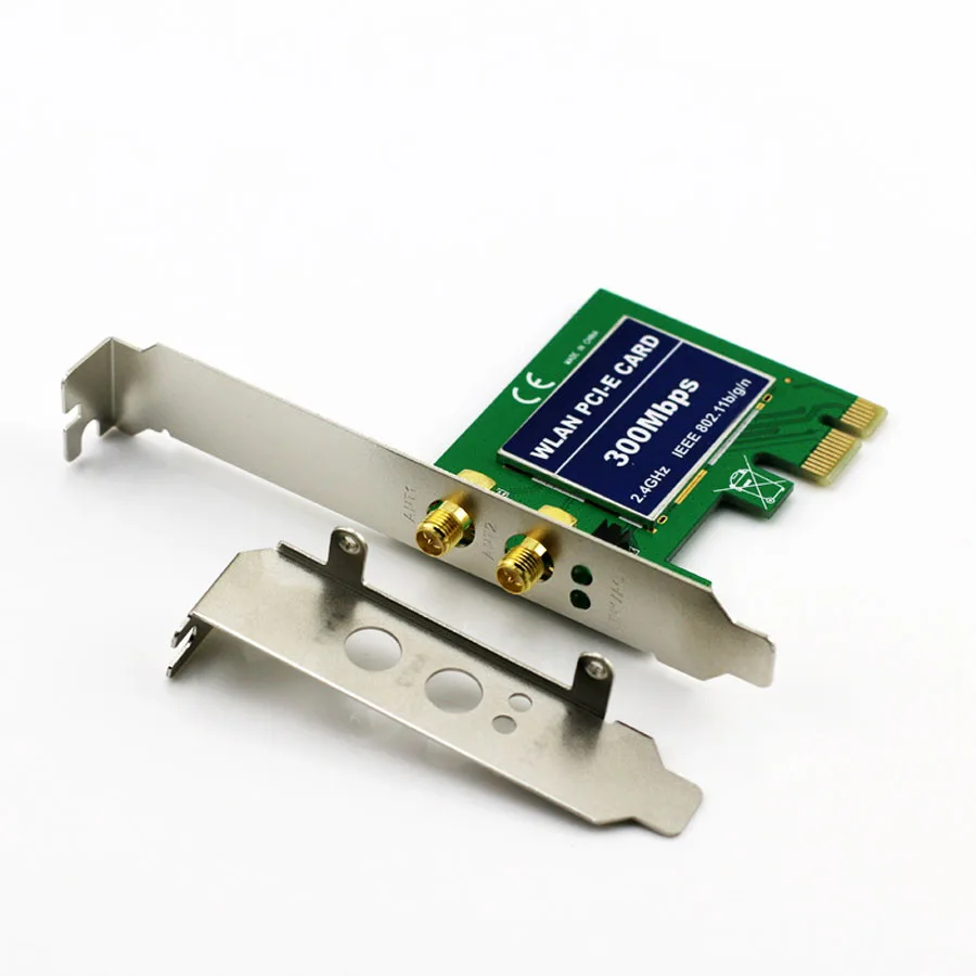 WLAN PCI-E карта 300 Мбит/с Wifi беспроводной сетевой адаптер передачи 2,4 ГГц IEEE 802.11b/g/n PCI E LAN карты настольные аксессуары