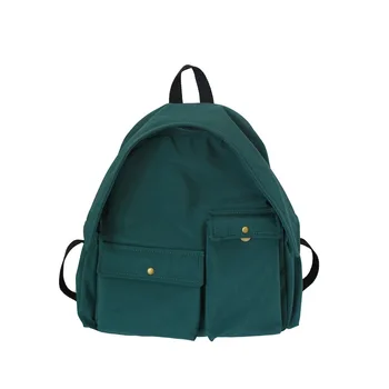 

New tide college style literature and art neutral locomotive canvas student bag junior high school student backpack Canvas
