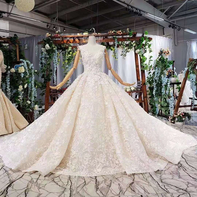 HTL731 арабское роскошное свадебное платье со съемным шлейфом вечернее платье без спинки свадебное платье принцессы robe de mariee princesse de Роскошные