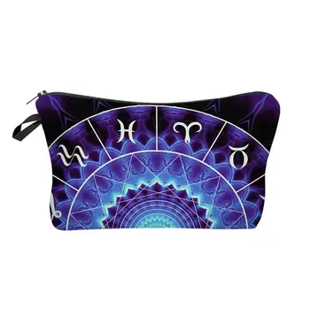 

1Pc Make up Bag Beautiful Durable Convenient Black Letters Printing Makeup Bag Cosmetic Pounch for Girls Women Ladies