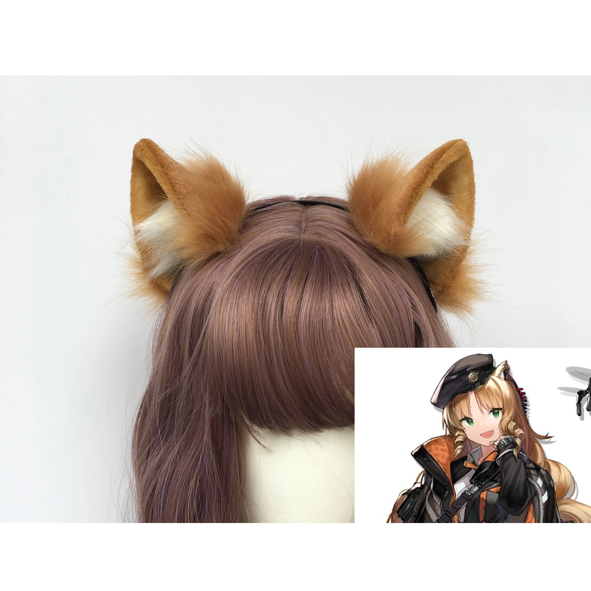 New Anime Arknights Swire cosplay Cat Fox Ears Hair Hoop Tail Set Hand Made Work Costume Accessories Custom |