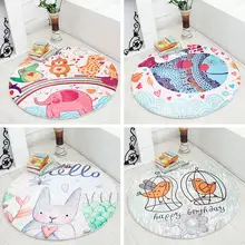 Studyset нескользящий коврик круглой формы с мультяшным принтом детский игровой коврик для спальни домашний декор