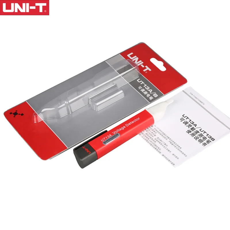 

UNI-T UT13A UT13B AC voltage detector sensitivity adjustable / buzzer / flash / vibration / auto-sensing / low voltage display