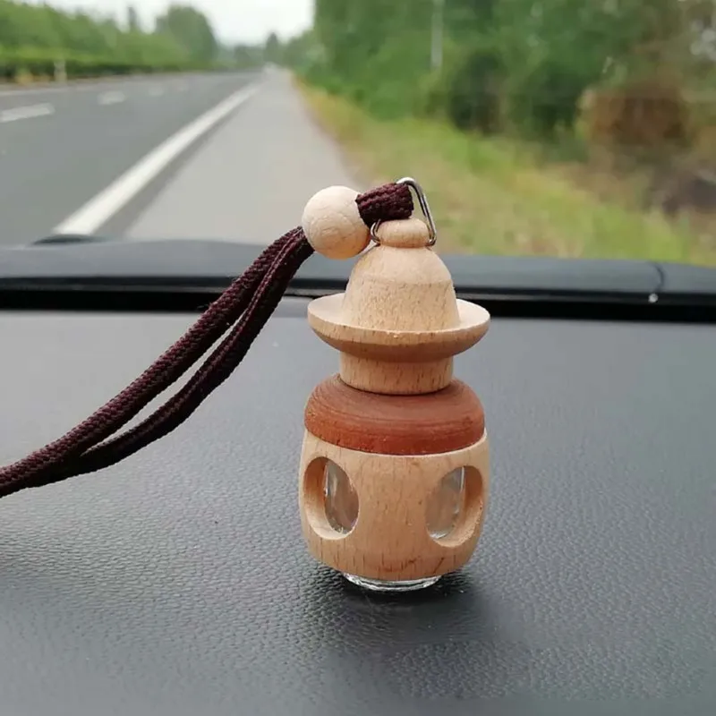 Зеркальный орнамент автомобильный освежитель воздуха заднего вида подвесная бутыль для ароматизатора пустая стеклянная бутылка для распылитель эфирных масел