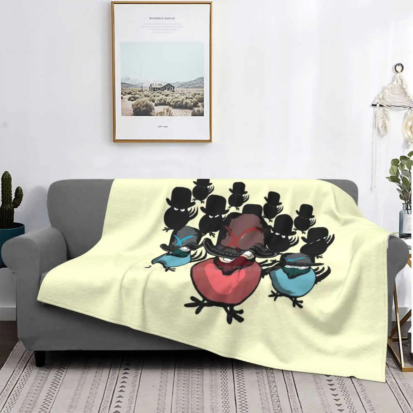 Divertente Viso Mascherato Uccelli Mega Angry Turkey Mob Con Maschere Ultime Super Soft Warm Light Thin Coperta Angry Turkey Birds Funny