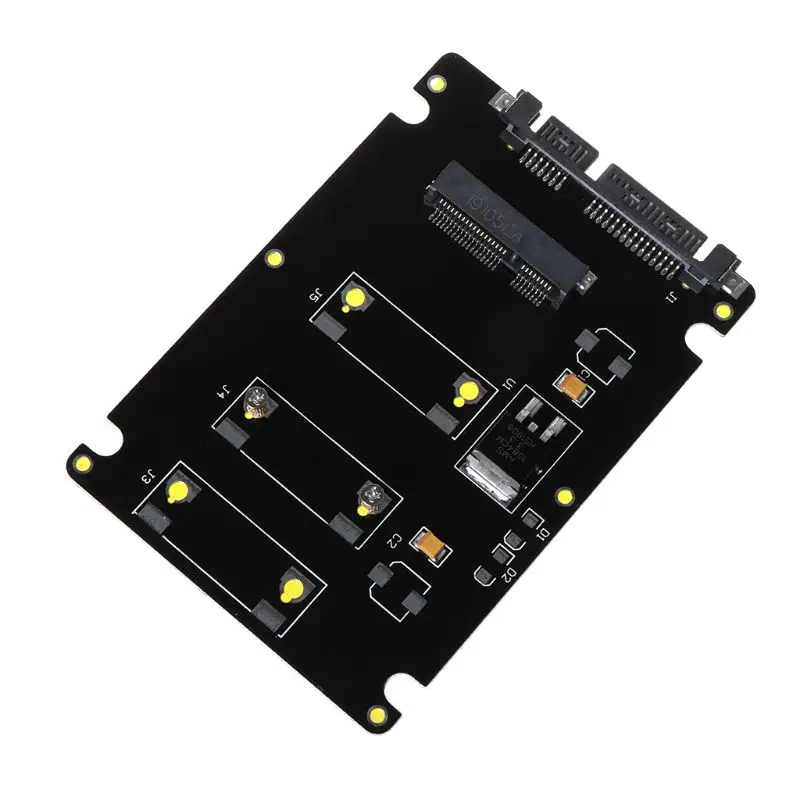 Mini Pcie MSATA SSD до 2,5 дюймов SATA3 адаптер карта с твердым жестким диском чехол из алюминиевого сплава C26