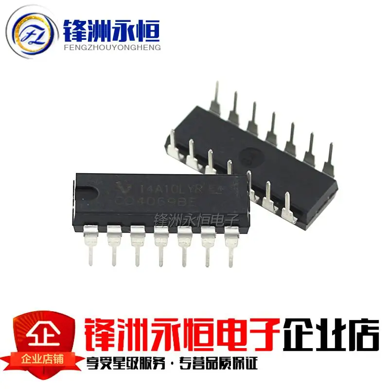 10 шт. CD4069UBE DIP14 CD4069U DIP CD4069 DIP-14 CD4069BE Новый и оригинальный IC | Электронные компоненты