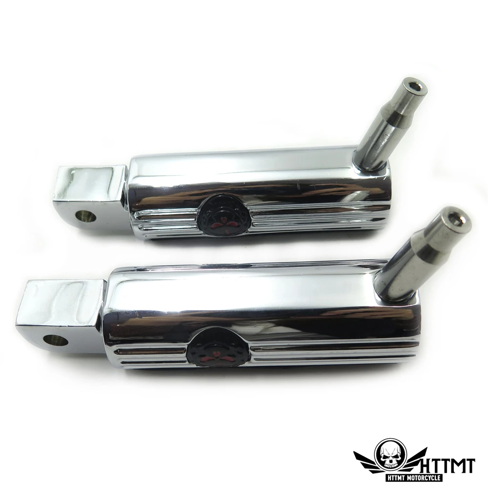 Aftermarket Defiance подножки хромированная Шестерня череп для Yamaha Road Star Warrior 2002-2009 Передняя