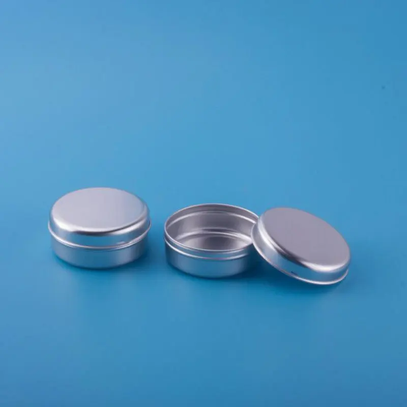60ml 100pcs/lot Cream Jars Metal Aluminum Round Tin Cans Box Cosmetic Container Eyeshadow Pots Makeup Tool Lightweight Round
