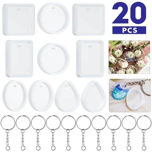 143 Pcs Resin Molds Silicone,Epoxy Resin Molds,Jewelry Keychain