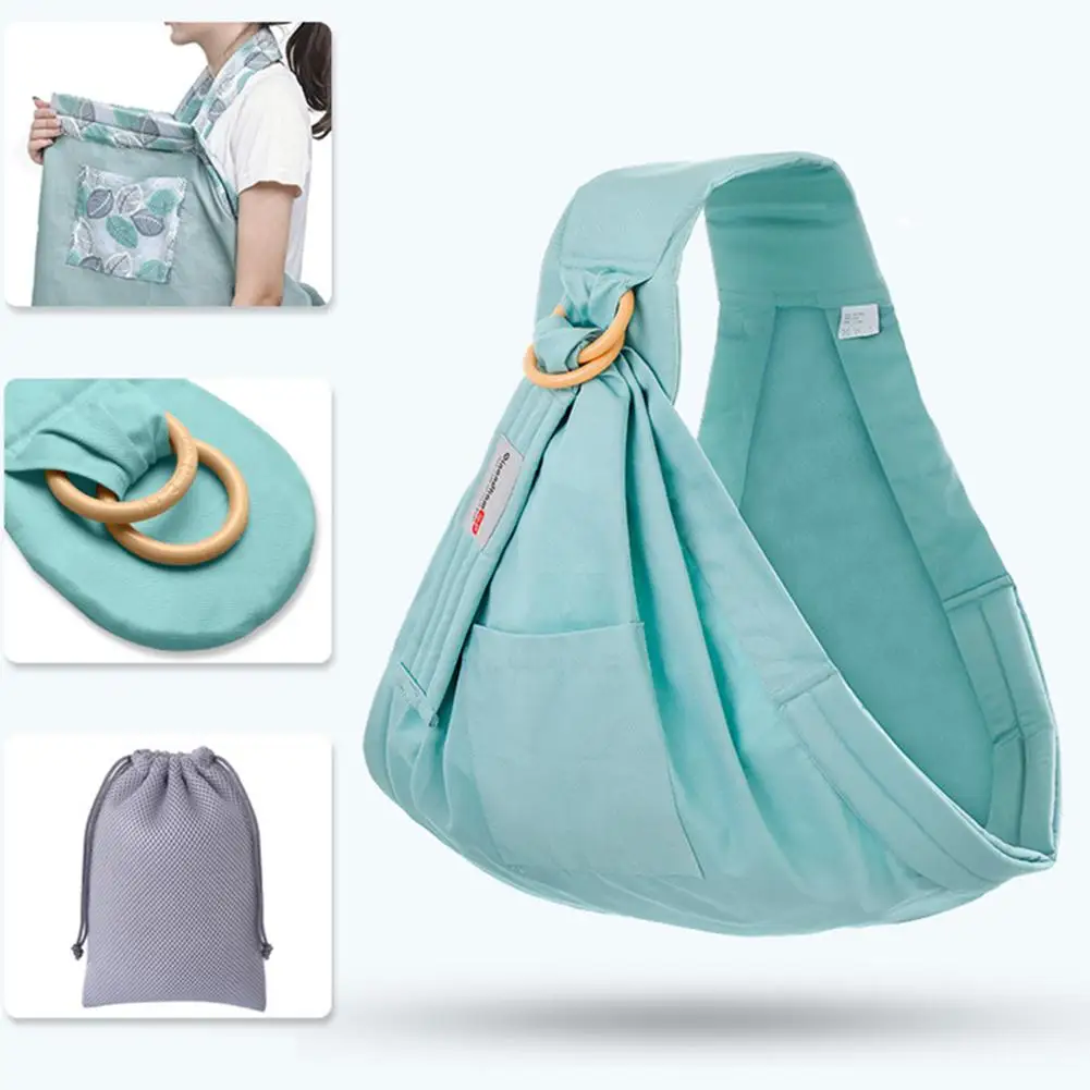 mint green Kidlove Baby Многофункциональный горизонтальный шарф для кормления грудью Детские переноски для 4 сезонов - Цвет: mint green