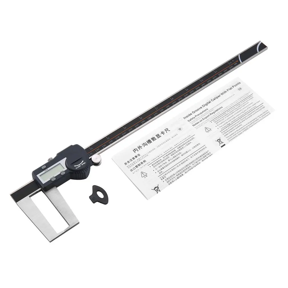 

SHAHE 0-150mm/0-200mm/0-300mm 0.01mm Single Outer Groove Cursor Bluetooth Caliper Flat Head Outer Groove Digital Caliper