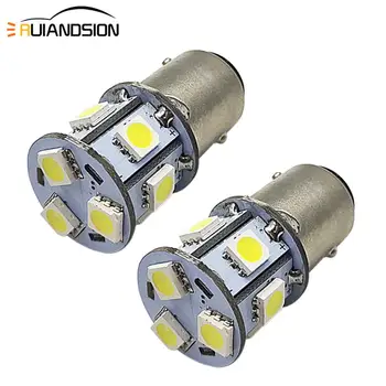 

4/10pcs 6V 5050 9 SMD White Dual Beam 1157 BAY15D P21/5W Car Auto Brake Tail rear DRL LED Bulb DC 180lm 6000k