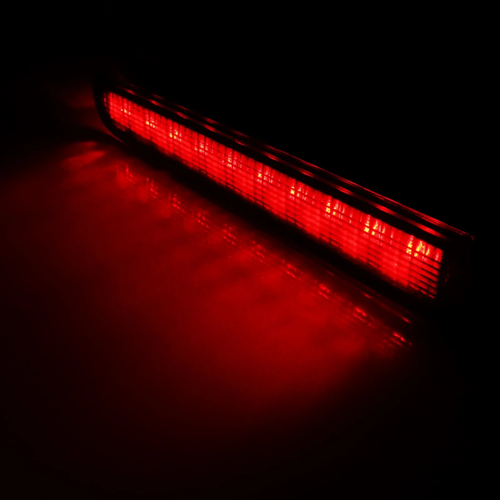 Sale For VW T5 Transporter Barn Door Red LED High Level Brake Stop Light Black Lens L+R 28