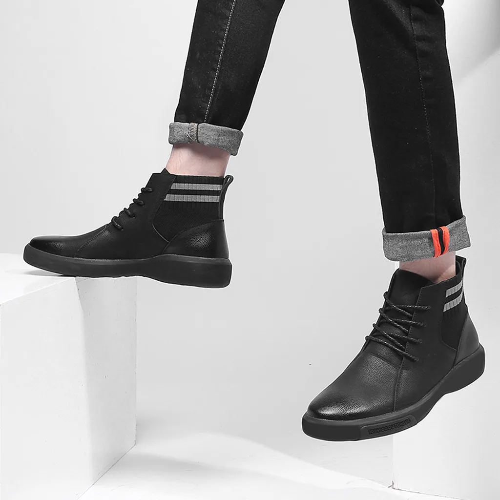 Обувь новые модные мужские ботинки zapatos de hombre, мужская деловая кожаная обувь большого размера нескользящая Мягкая Повседневная обувь в горошек для вождения