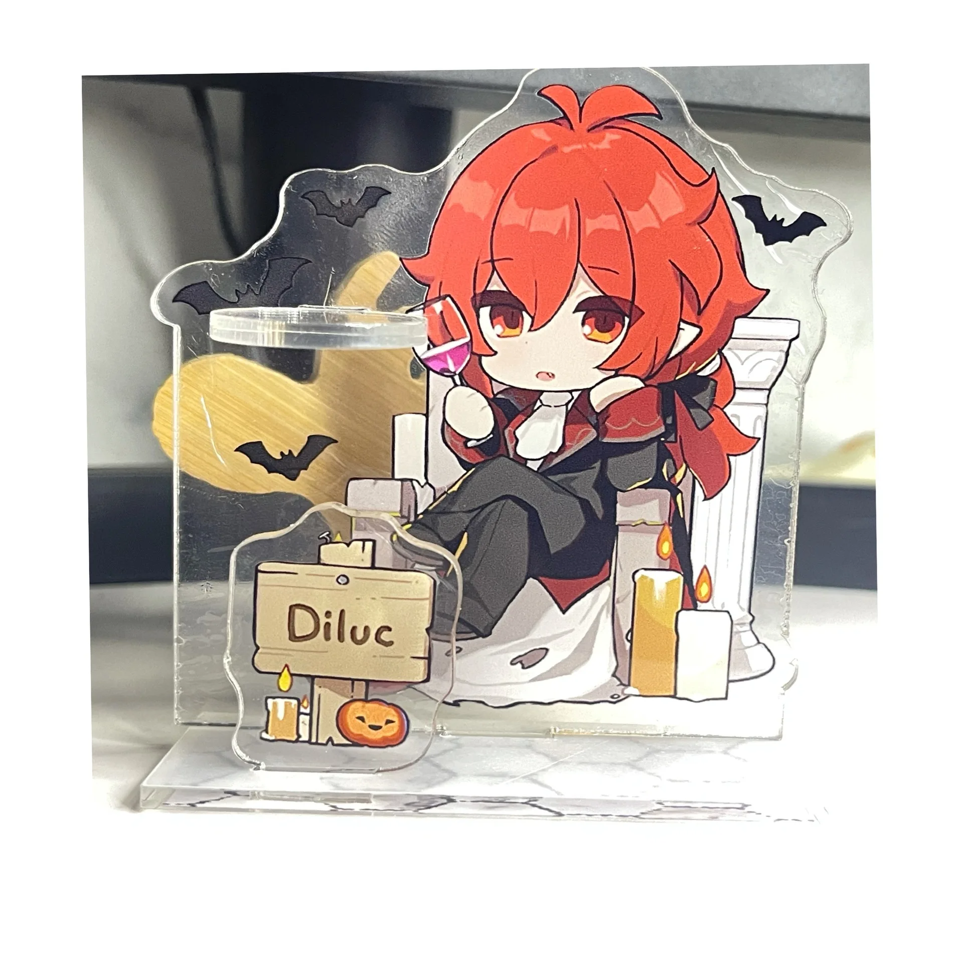 9CM Anime Game Genshin Figure Diluc Tartaglia Diluc Hu Tao Ganyu Cosplay Acrylic Stand Model Desktop Decoration Fans Gift 9CM Anime Game Genshin Figure Diluc Tartaglia Diluc Hu Tao Ganyu Cosplay Acrylic Stand Model Desktop Decoration Fans Gift