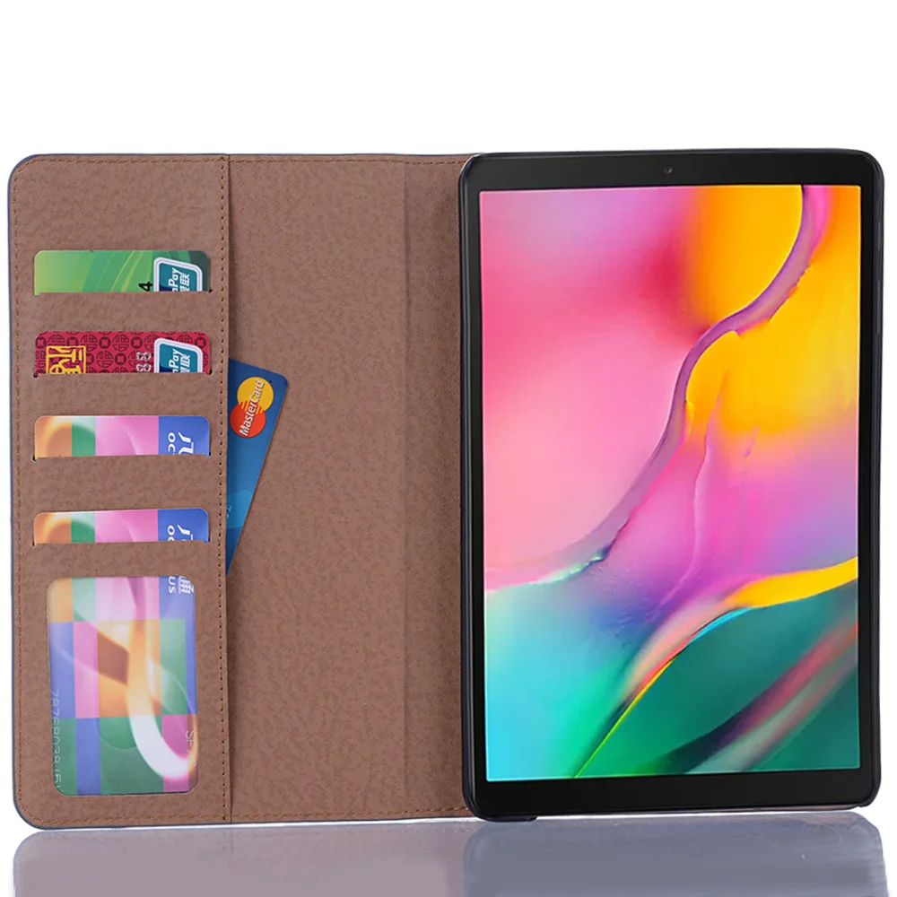 Роскошный кожаный чехол в стиле ретро для samsung Galaxy Tab A 8," T290, смарт-чехол с визитной подставкой для samsung SM-T295 T290 Coque