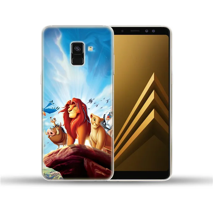 Король Лев Мягкий ТПУ чехол Обложка для samsung Galaxy A3 A5 A6 A8 плюс A9 A7 A10 A20 A30 A40 A50 A60 A70 A80 - Цвет: 4