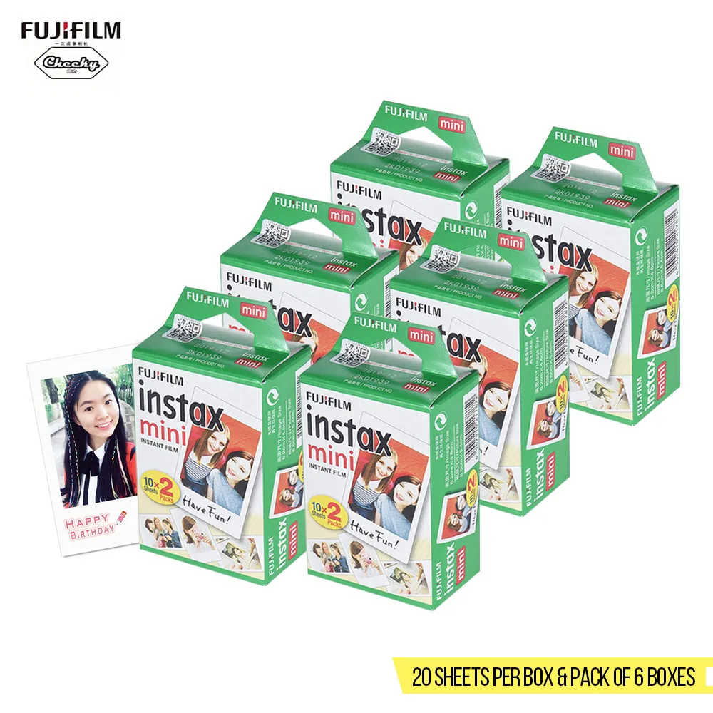 120 Sheets 100 листов Fujifilm Instax Mini пленка Instax Mini 8 9 фильм Фотобумага для ЖК-дисплея с подсветкой Fujifilm Instax Mini 7 s/8/25/90/9 Instax Камера мини - Цвет: 120 Sheets