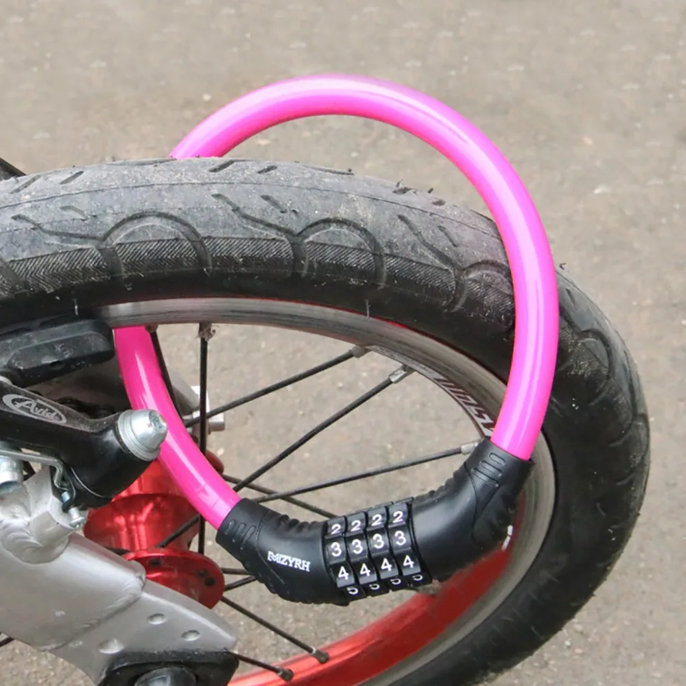 Bicycle lock heavy combination chain safety digital lock zinc alloy lock PVC material multi-lock car built-in knob 30N15 (7)