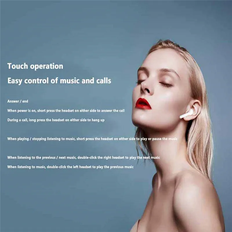 I12 TWS Беспроводные Bluetooth 5,0 наушники для iphone Android