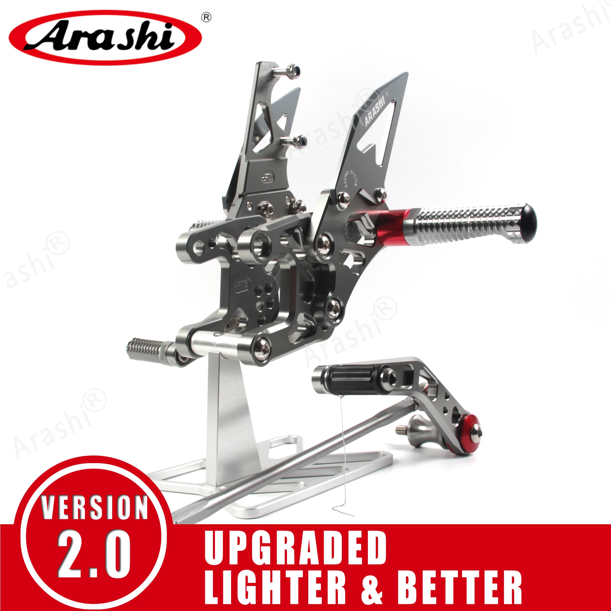 Мотоциклетные Регулируемые подножки Arashi для HONDA CBR1000RR 2004-2021 ног CBR1000 CBR 1000 RR 2008 2009