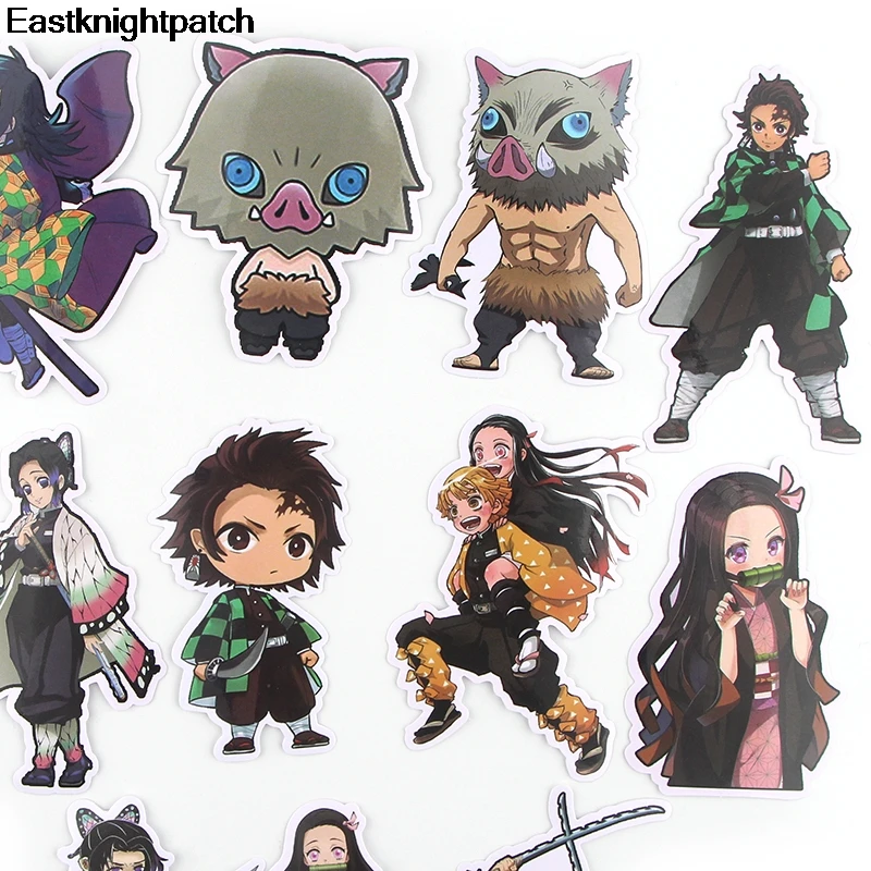 17 шт. kimetsu no yaiba наклейка для DIY скрапбукинга альбом багаж ноутбук скейтборд телефон тетрадь Наклейка украшения E1072