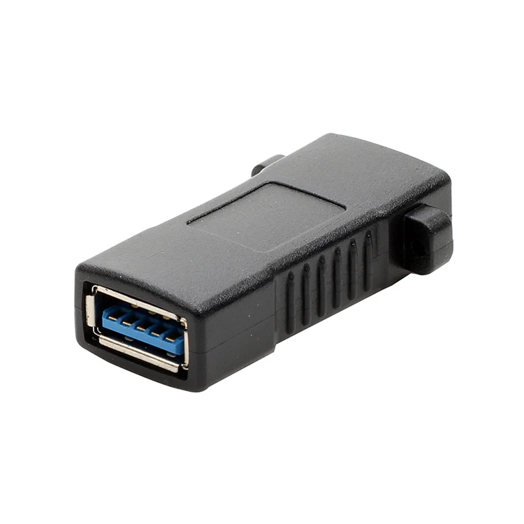 USB3.0 Женский к женскому с винтом адаптер с гнездом usb3.0 прямой через Расширенный ушной панельный адаптер