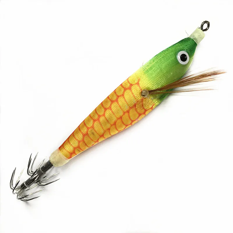 10 pièces leurre de pêche calmar Jig Crochet en Bois