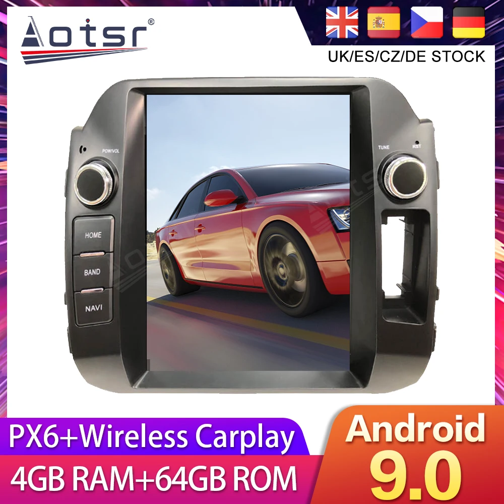 For Kia Sportage 3 SL 2011-2016 Tesla Styel Android 9  Car DVD GPS Navigation Radio Auto Stereo Multimedia Palyer Head Unit 2DIN