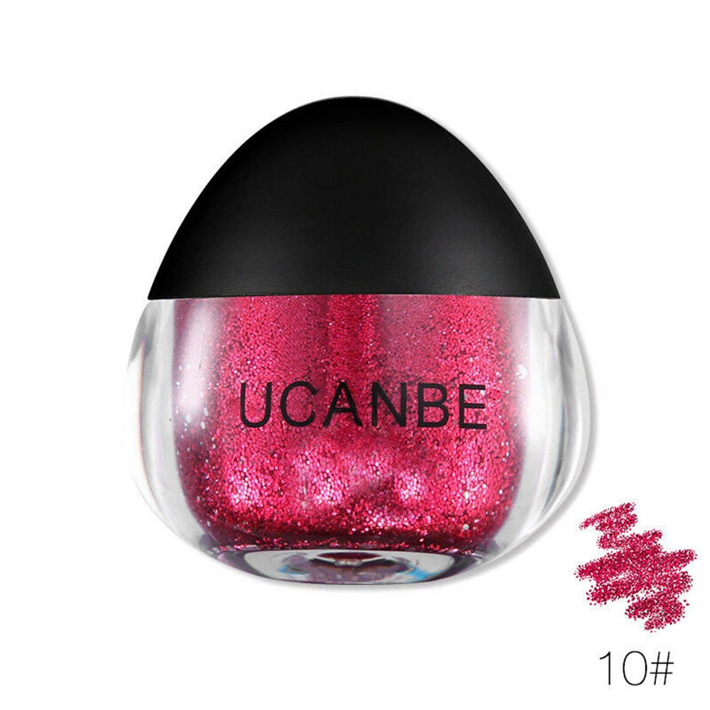 UCANBE, 11 цветов, блестящие тени для век, мерцающий пигмент, пудра, окрашивание тела, осветление глаз, контур, макияж для женщин, красота, косметика - Цвет: 10