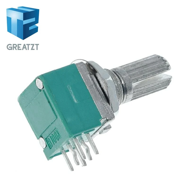 GREATZT 1/5/10 Stück 6-polige RK097N B5K B10K B20K B50K B100K B500K Audio-Verstärker Versiegelte Potentiometer mit 15mm Schaft – Detail 6