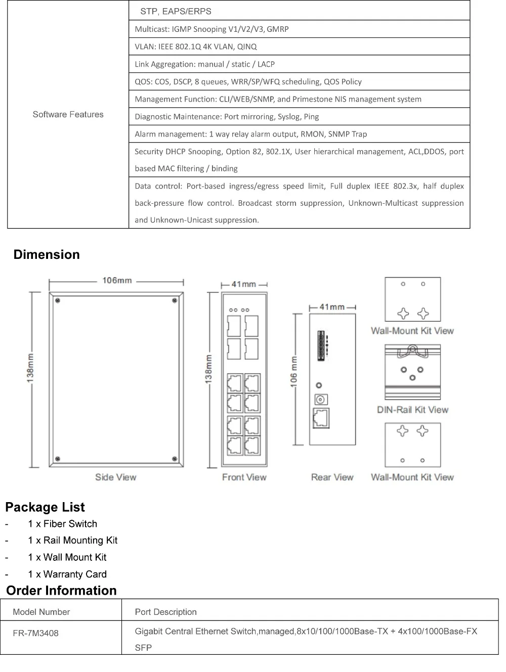 工业级 千兆4光8电网管型交换机 - 英文规格书-3