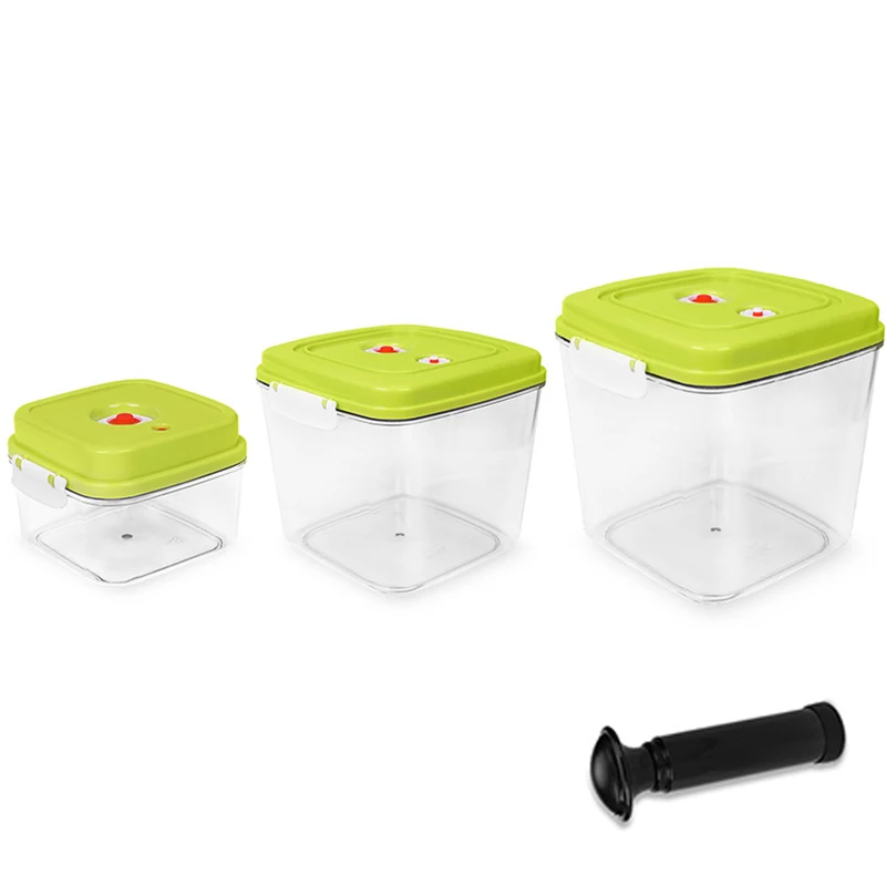 

Food Storage Container Set With Vacuum Sealed Airtight Lid - Quick Marinator Leak Proof Storage Containers Great for Baby Food