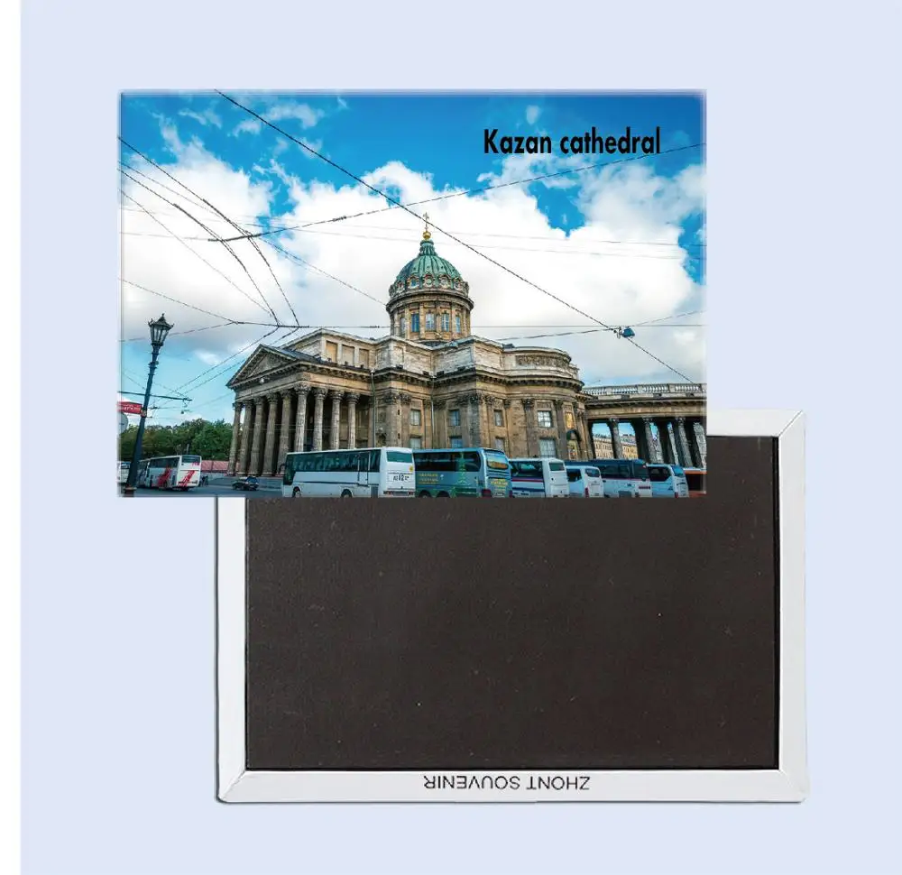 25203 Kazan Cathedral, Россия туристический сувенир магнитный холодильник магнит украшение дома персонализированный подарок - Цвет: 25203