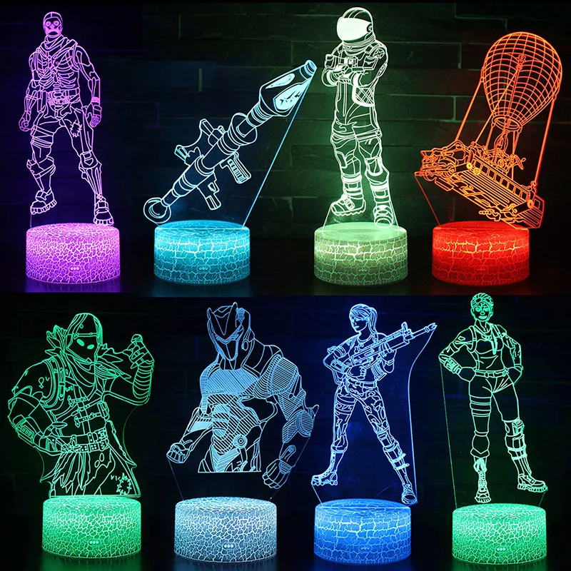 

Battle Royale Nightlight Kids Bedroom Sleep Light Remote Control Sleep Lamp Party Supplies Decoration Christmas Gifts