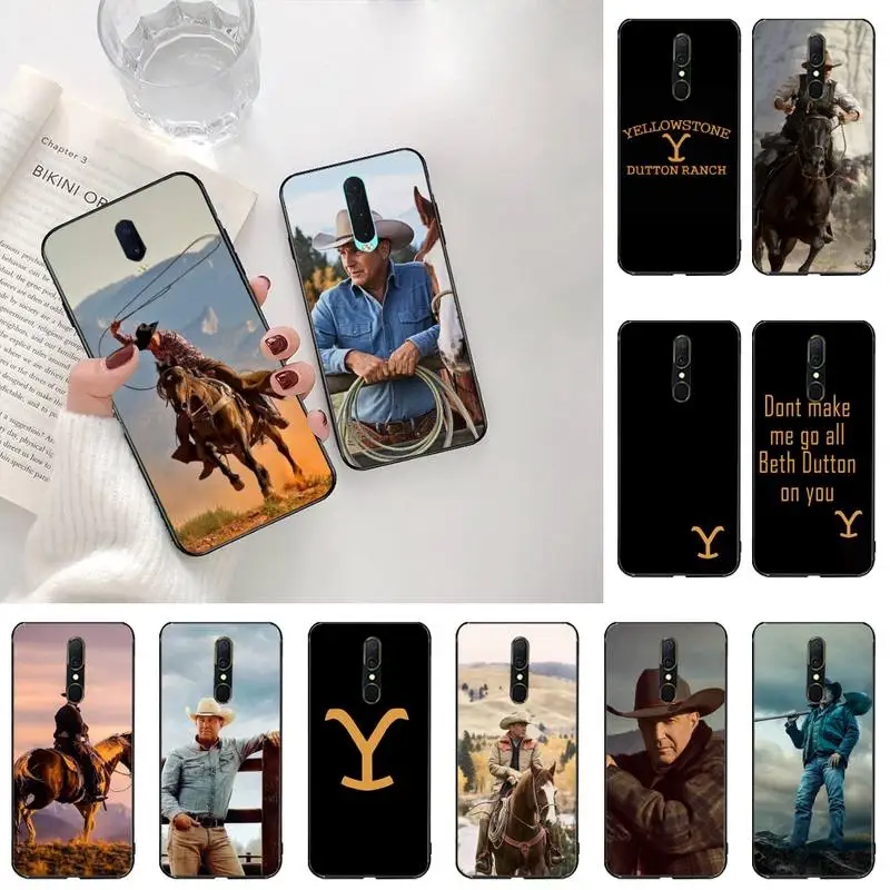 

CUTEWANAN TV show Yellowstone Dutton Ranch Luxury Unique Design Phone Cover For Oppo A5 A9 2020 Reno2 z Renoace 3pro Realme5Pro