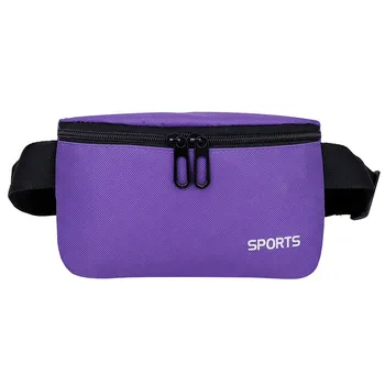 

Men's And Women‘s Simple Leisure Fashion Canvas Sport Fitness Waist Packs Fanny Pack Ladies Waist Pack Belly Bags Purse Zip