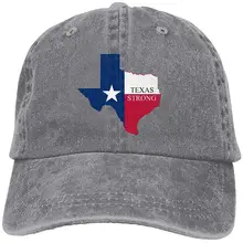 Техасские сильные взрослые регулируемые джинсовые Хлопковые бейсболки