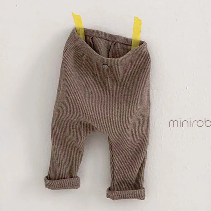 Детские штаны-шаровары детские хлопковые брюки в рубчик для мальчиков и девочек трикотажные леггинсы унисекс для малышей базовая одежда для новорожденных