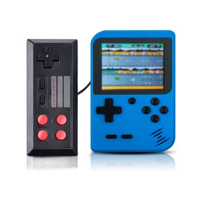 Blue With Gamepad ZOMTOP Горячая перезаряжаемая 400 В 1 видео портативная игровая консоль Ретро игры мини портативный плеер для детей подарок встроенные 400 игры - Цвет: Blue With Gamepad