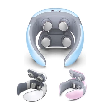 

netic Pulse Acupuncture Neck Massager For Pain Relief Health Care Relaxing Health Deep Tissue Cervical Massage Remote Control