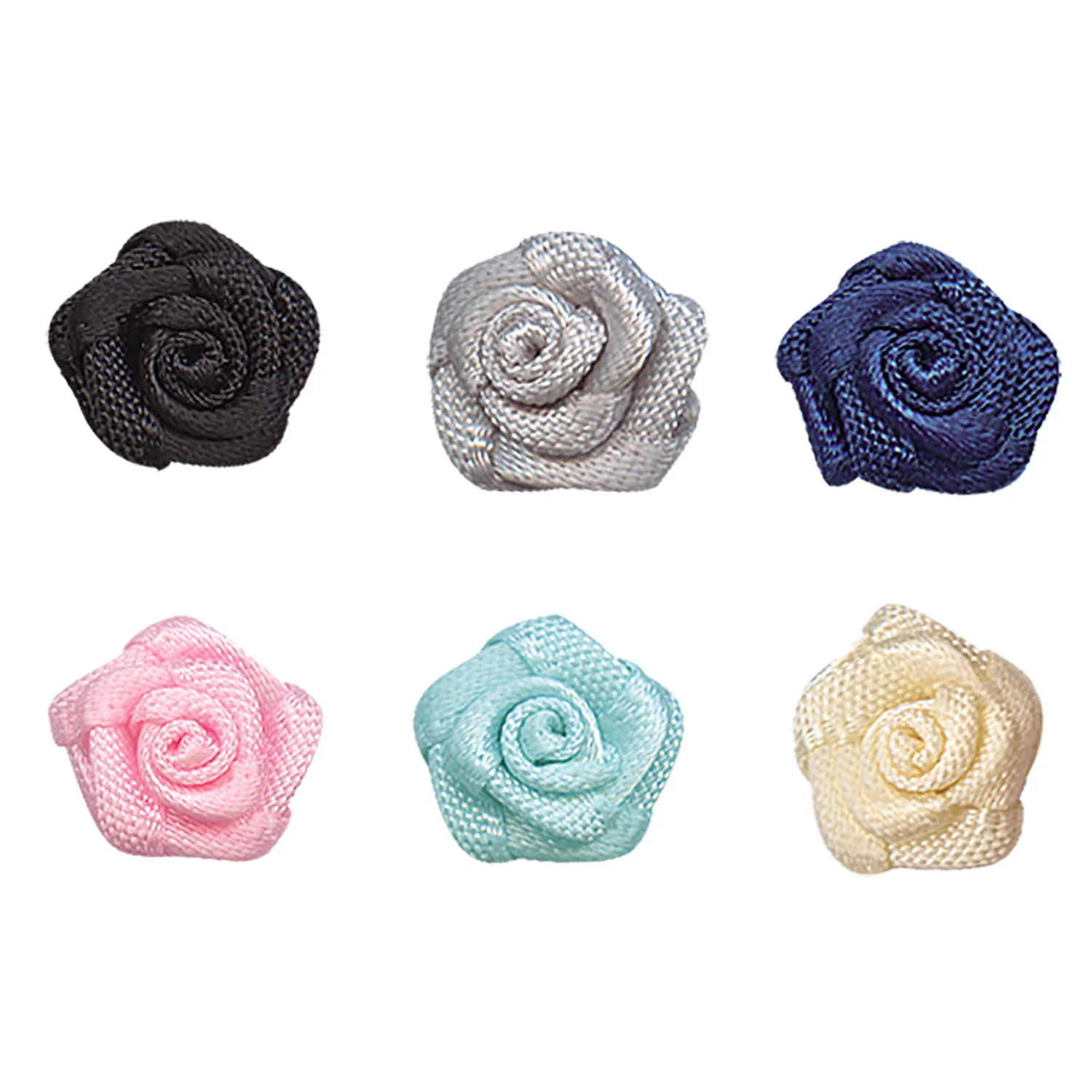 

Satin Ribbon Rose Flower Head Silk Fabric Flower Handmade Crafts DIY Wedding Christmas Bouquet Flower Bracelet Hair Accessories