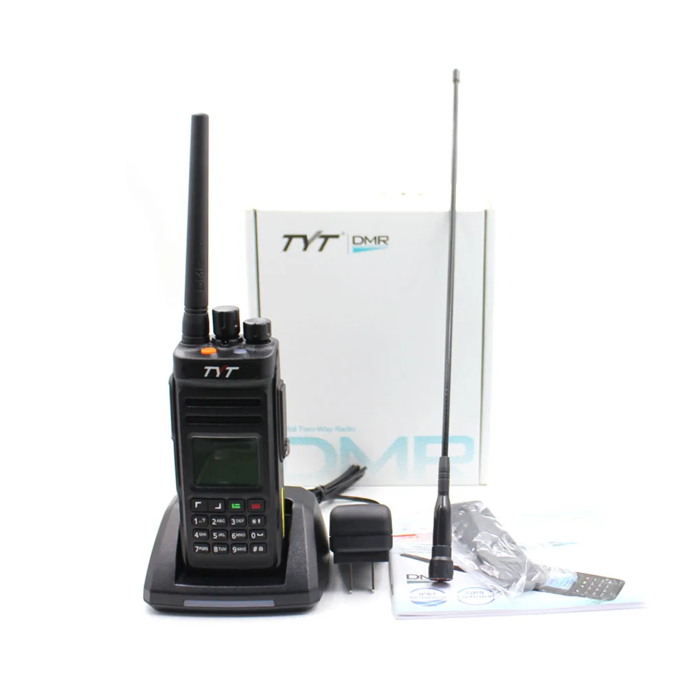 TYT md-398 цифровая портативная рация 10 Вт UHF 400-470 МГц двухстороннее радио ham приемопередатчик IP67 Водонепроницаемый DMR радио