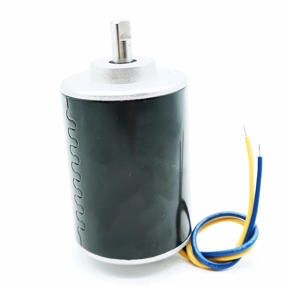 Постоянный магнит DC 110V двигатель с угольными щетками DIY ветер/ручной генератор Двигатель передний и задний шариковый подшипник, D вал диаметром 8 мм 15000 об/мин