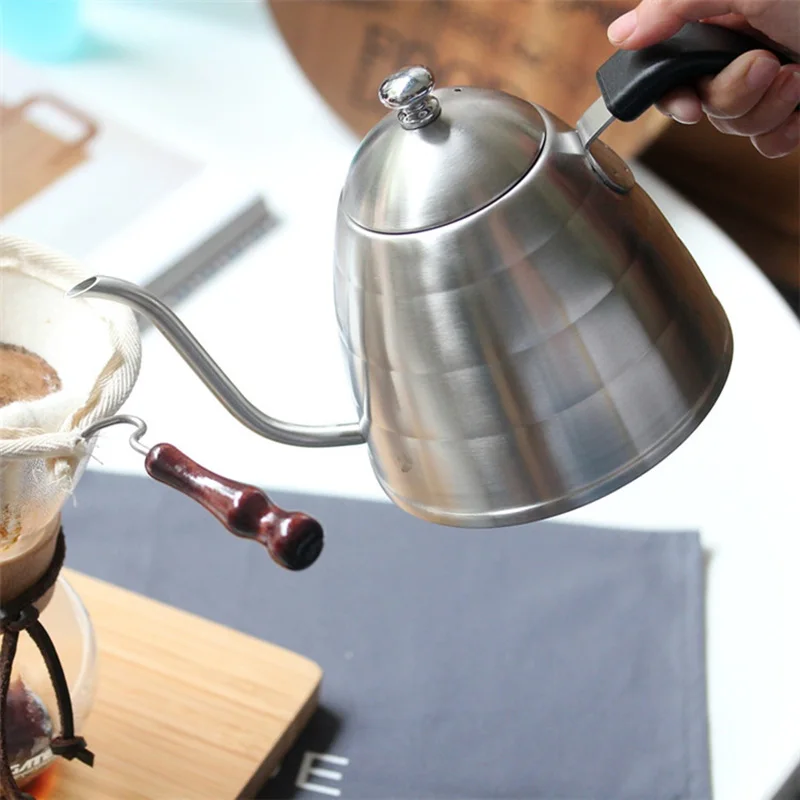 

Moka Coffee Drip Pot Gooseneck Kettle Tea Maker Hight Quality Teapot Stainless Steel Coffee Kettle Induction Cooker Pot