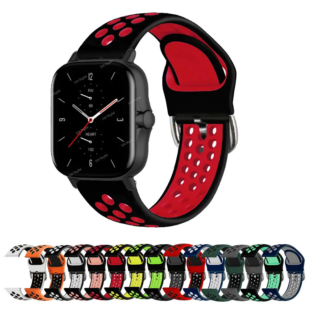 Cinturino Da Polso Per Amazfit Gts/Gts 2 Mini 2E Cinturino In Silicone Per Huami Amazfit Bip S U Pro Pop Pro Zepp E 20Mm Bracciale Bicolore
